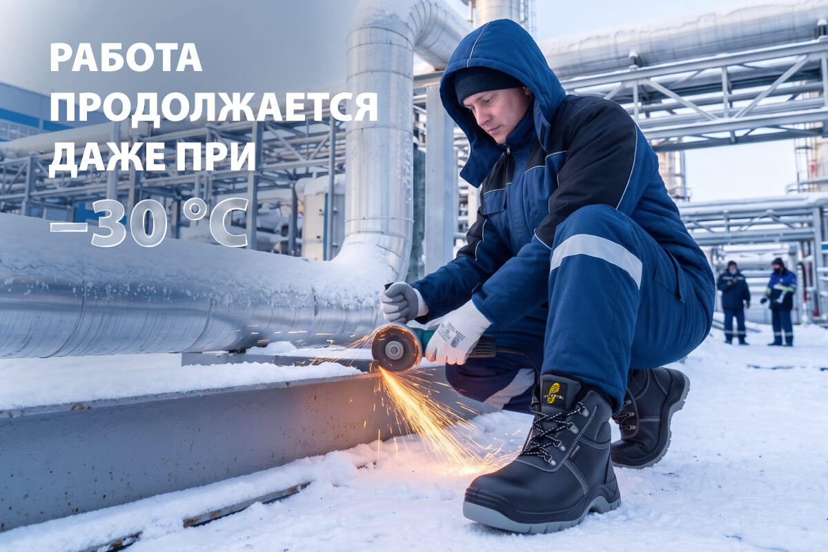 работа продолжается на морозе работа продолжается на морозе